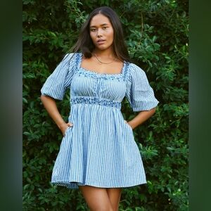 American Eagle puff sleeve mini dress xs